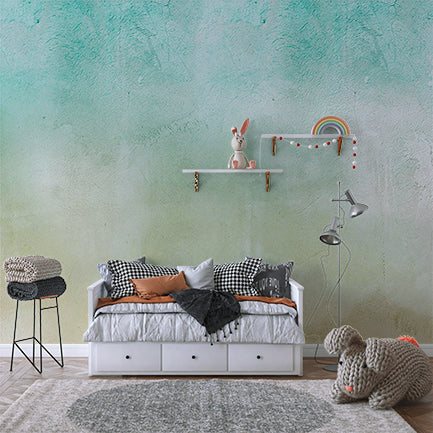 Pastel Gradient Textured Wall with Soft Blue and Beige Tones Wall Murals