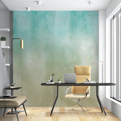 Pastel Gradient Textured Wall with Soft Blue and Beige Tones Wall Murals