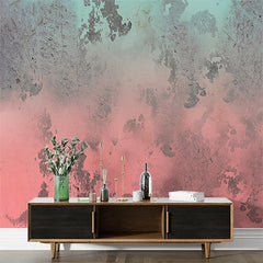 Custom Abstract Textured Wall with Faded Pink and Blue Gradient Wall Murals