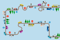 Custom Kids Wall Mural Construction Transport Cartoon City Minimal Design Car Theme Wallpaper for Kids