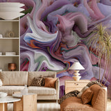 Abstract Wall Mural Acoustic Art Waves Wallpaper