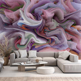 Abstract Wall Mural Acoustic Art Waves Wallpaper