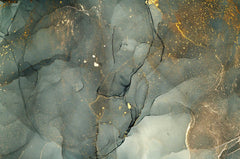 Custom Green Gold Marble Wallpaper Luxury Wall Mural Fluid Decor