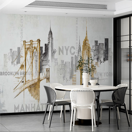 New York City Modern Wall Art Skyline Wallpaper Mural