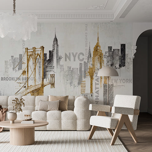 New York City Modern Wall Art Skyline Wallpaper Mural