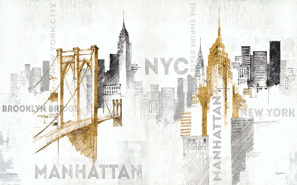 New York City Modern Wall Art Skyline Wallpaper Mural