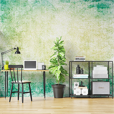 Soft Green and Yellow Textured Gradient Wall Murals