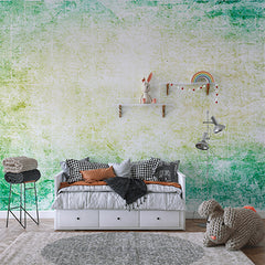 Custom Soft Green and Yellow Textured Gradient Wall Murals