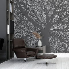 Custom Intricate Abstract Tree Pattern Wall Mural Wallpaper