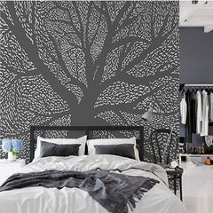 Custom Intricate Abstract Tree Pattern Wall Mural Wallpaper