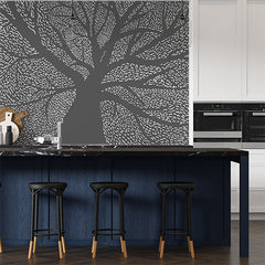 Custom Intricate Abstract Tree Pattern Wall Mural Wallpaper