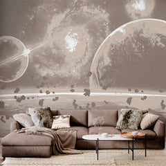 Custom Galactic Voyage Wall Mural Wallpaper