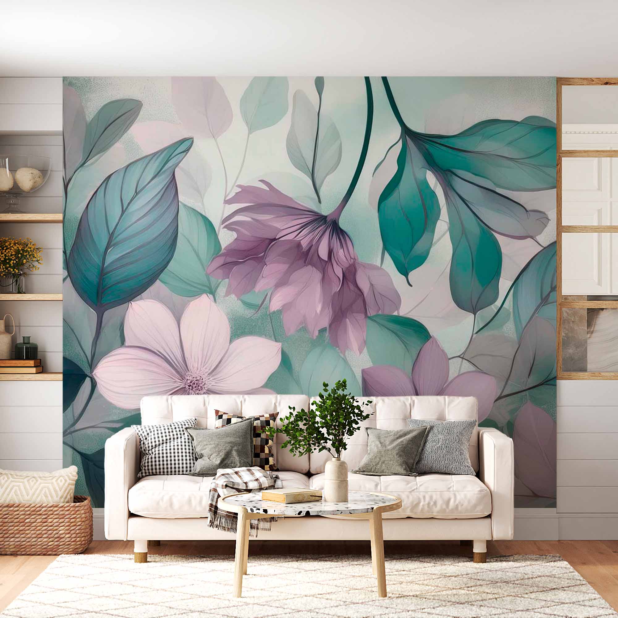 Serene Botanical Bliss Wallpape