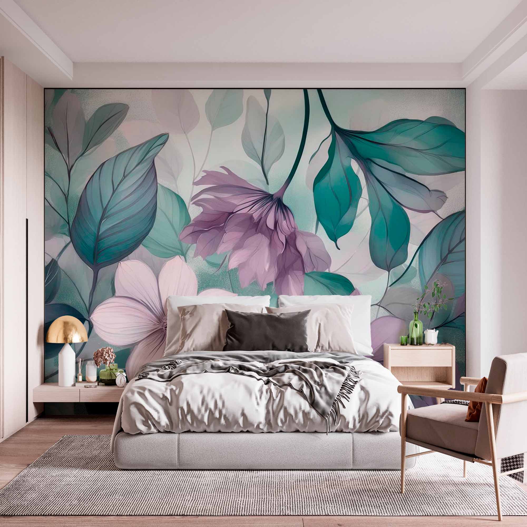 Serene Botanical Bliss Wallpape