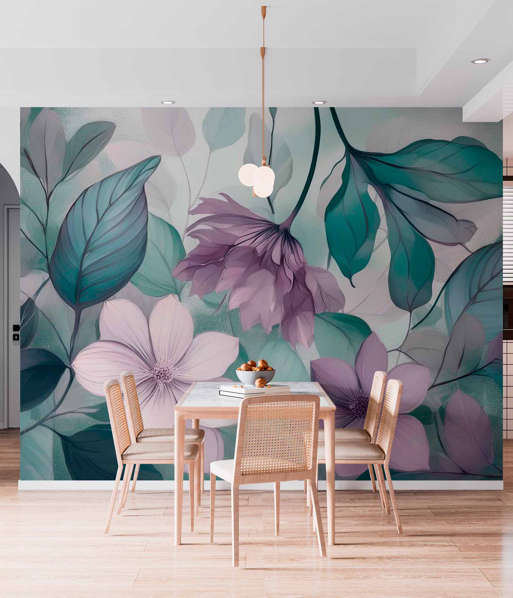 Serene Botanical Bliss Wallpape