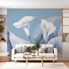 Custom Tranquil Calla Lily Wallpaper