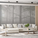 Misty Forest Wallpaper Tranquil Nature Scene Wall Mural Decor