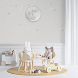 Kids Wall Murals Full Moon Silver Sky Stars Wallpaper for Kids