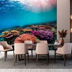 Custom Tropical Coral Reef Beauty Wallpaper