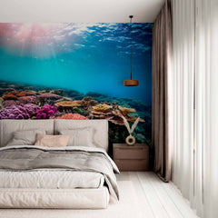 Custom Tropical Coral Reef Beauty Wallpaper