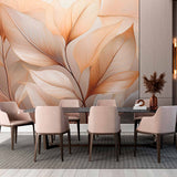 Beige Feathers 3D Wall Mural Wallpaper