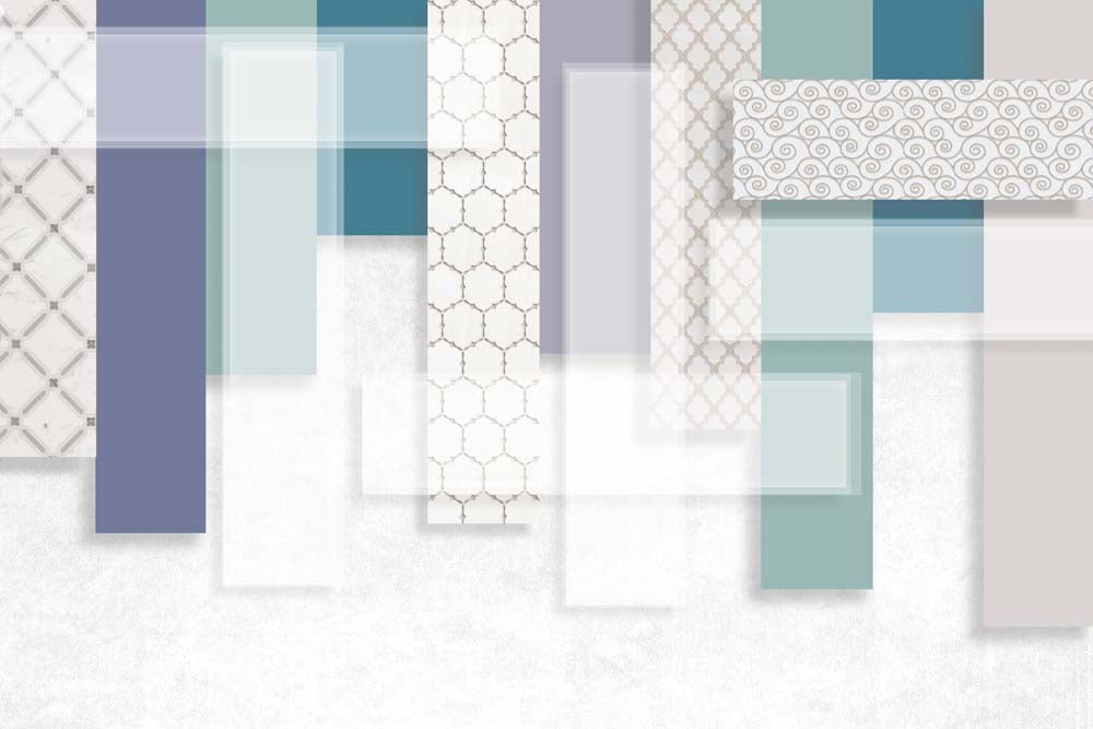 Modern Geometric and Patterned Wallpaper Swatches in Neutral Tones