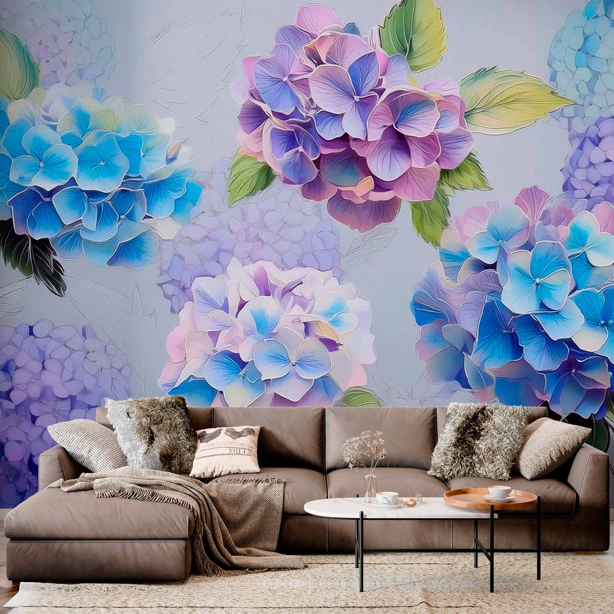 Hydrangea Dreamscape Wallpaper