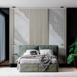 Sophisticated Marble with Vertical Lines Wallpaper