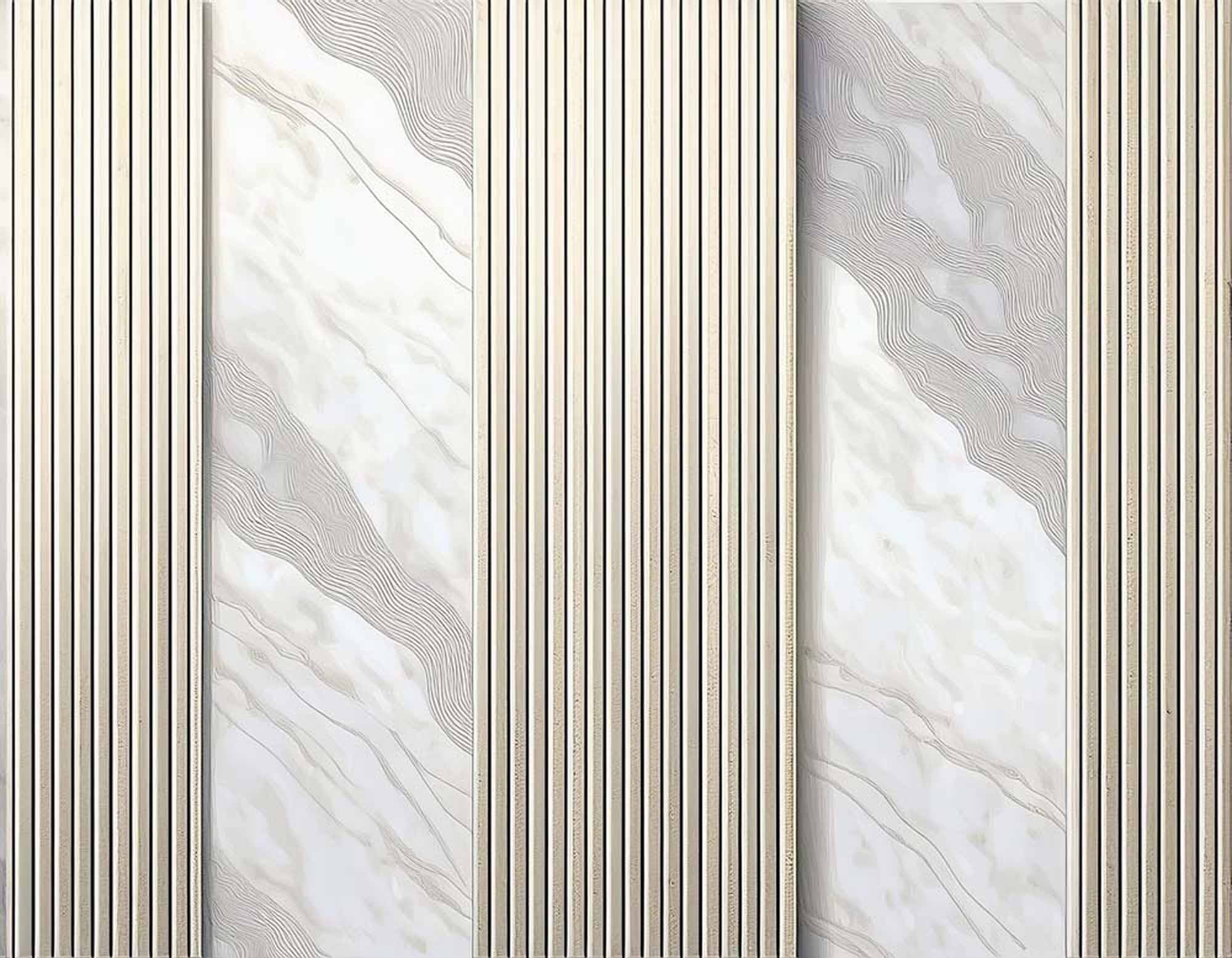 Sophisticated Marble with Vertical Lines Wallpaper