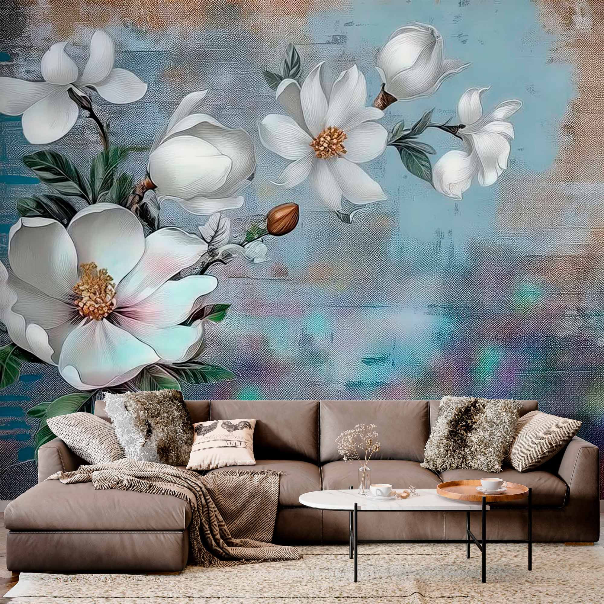 Vintage Magnolia Bliss Wallpaper