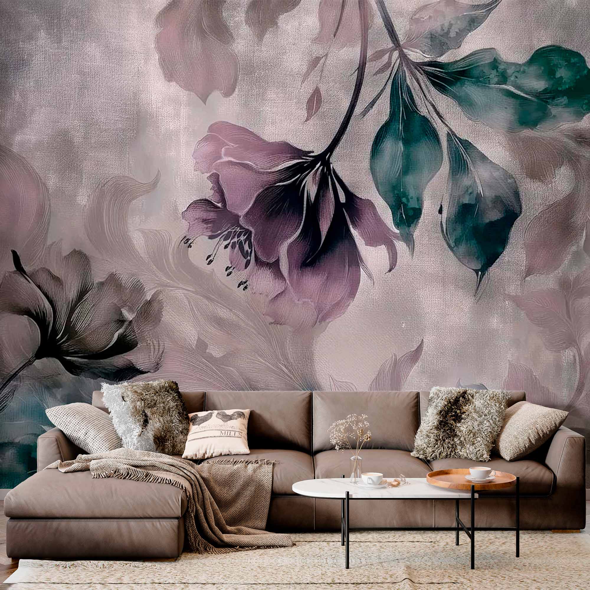 Large Flower Petals Wall Mural Wallpaper