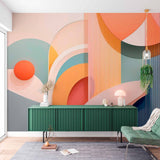 Contemporary Abstract Arch Wallpaper