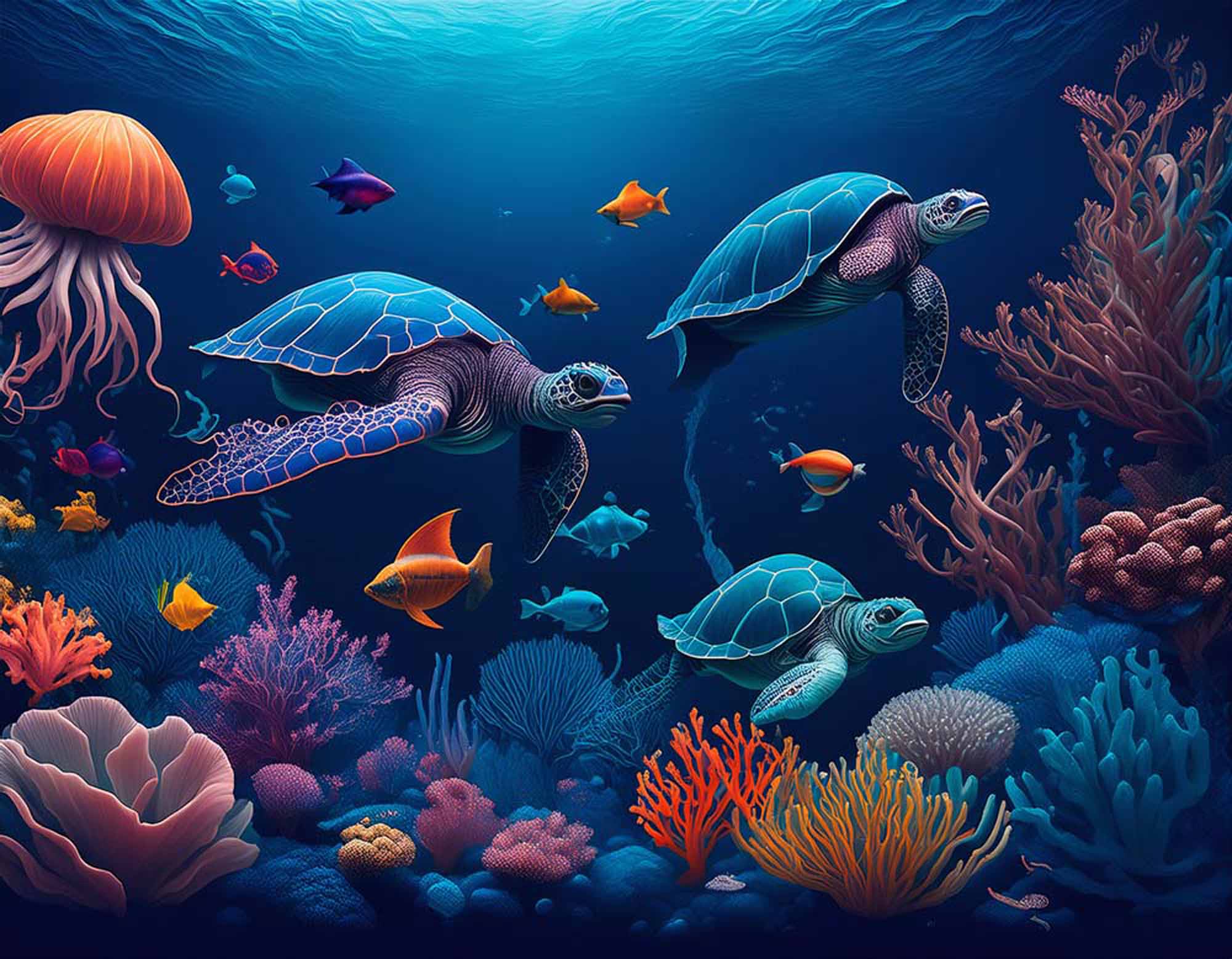 Coral Reef Journey Wallpaper