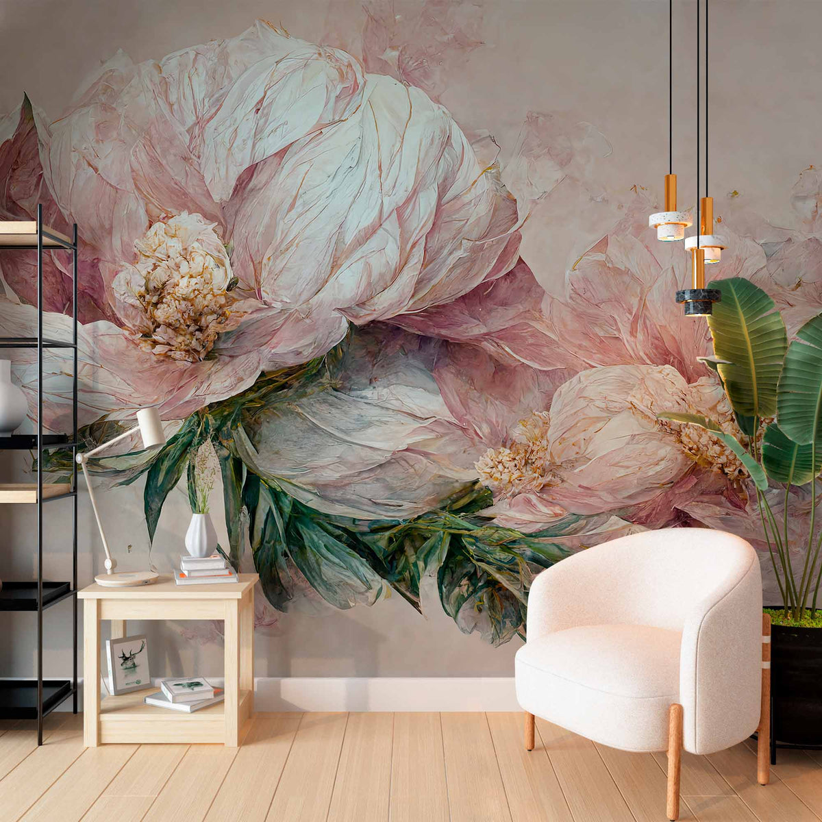 Vintage Peony Art Wallpaper