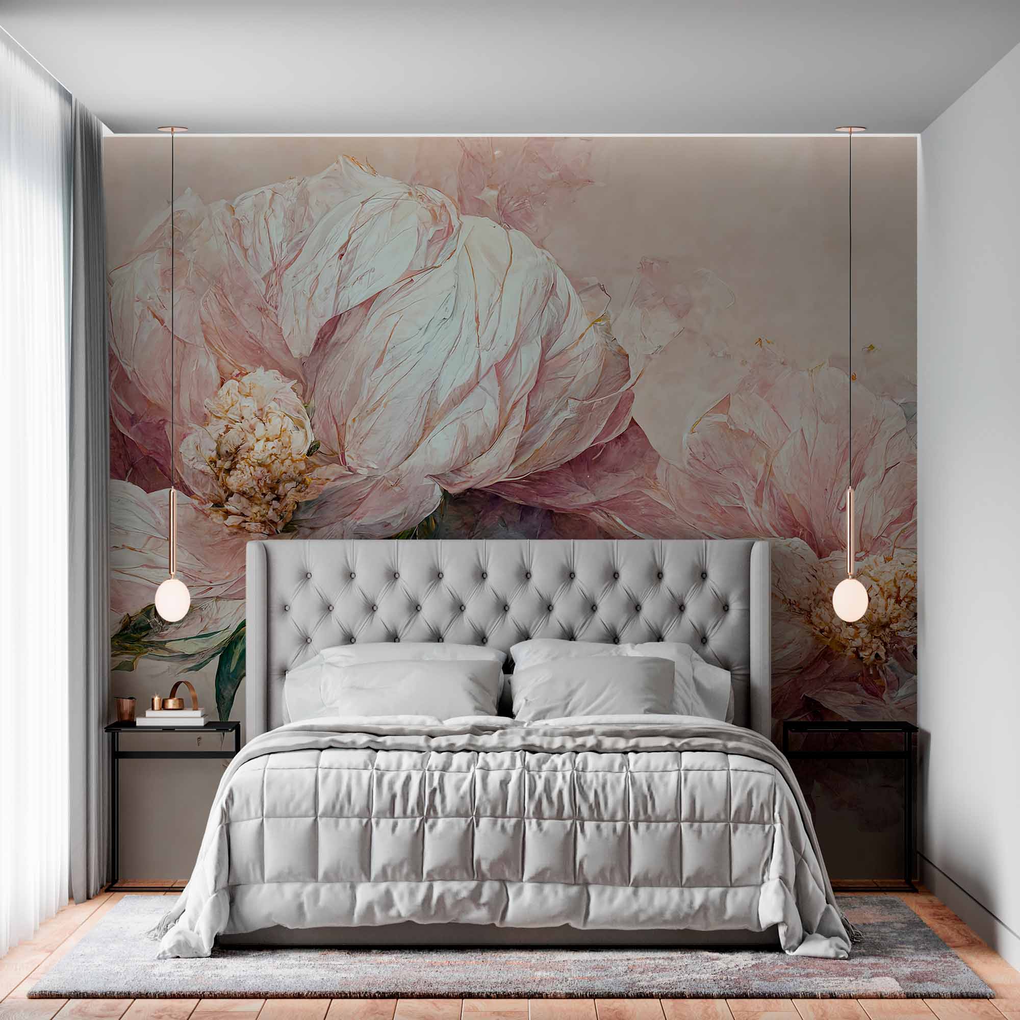 Vintage Peony Art Wallpaper