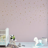 Kids Wall Mural Minimal Design Dots Pink Wallpaper for Girl