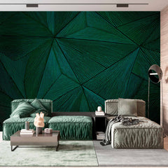 Custom Modern Angular Line Art Wallpaper Mural