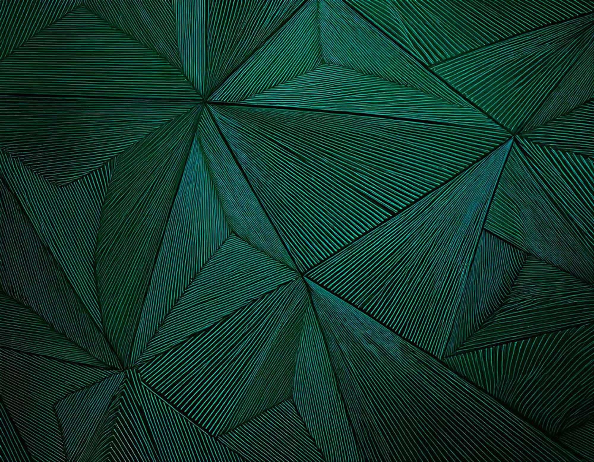 Modern Angular Line Art Wallpaper Mural