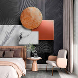 Metallic and Marble Design Wallpaper Mural