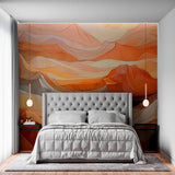 Sunset Hills Abstract Wallpaper Mural