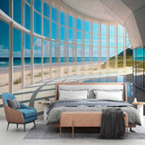 Panoramic Beach View Wallpaper Mural