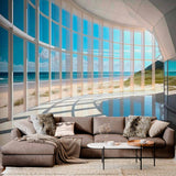 Panoramic Beach View Wallpaper Mural
