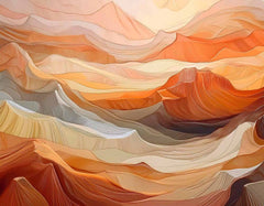 Custom Sunset Hills Abstract Wallpaper Mural