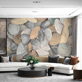 Organic Swirl Shapes Wallpaper Mural