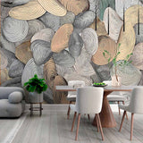 Organic Swirl Shapes Wallpaper Mural