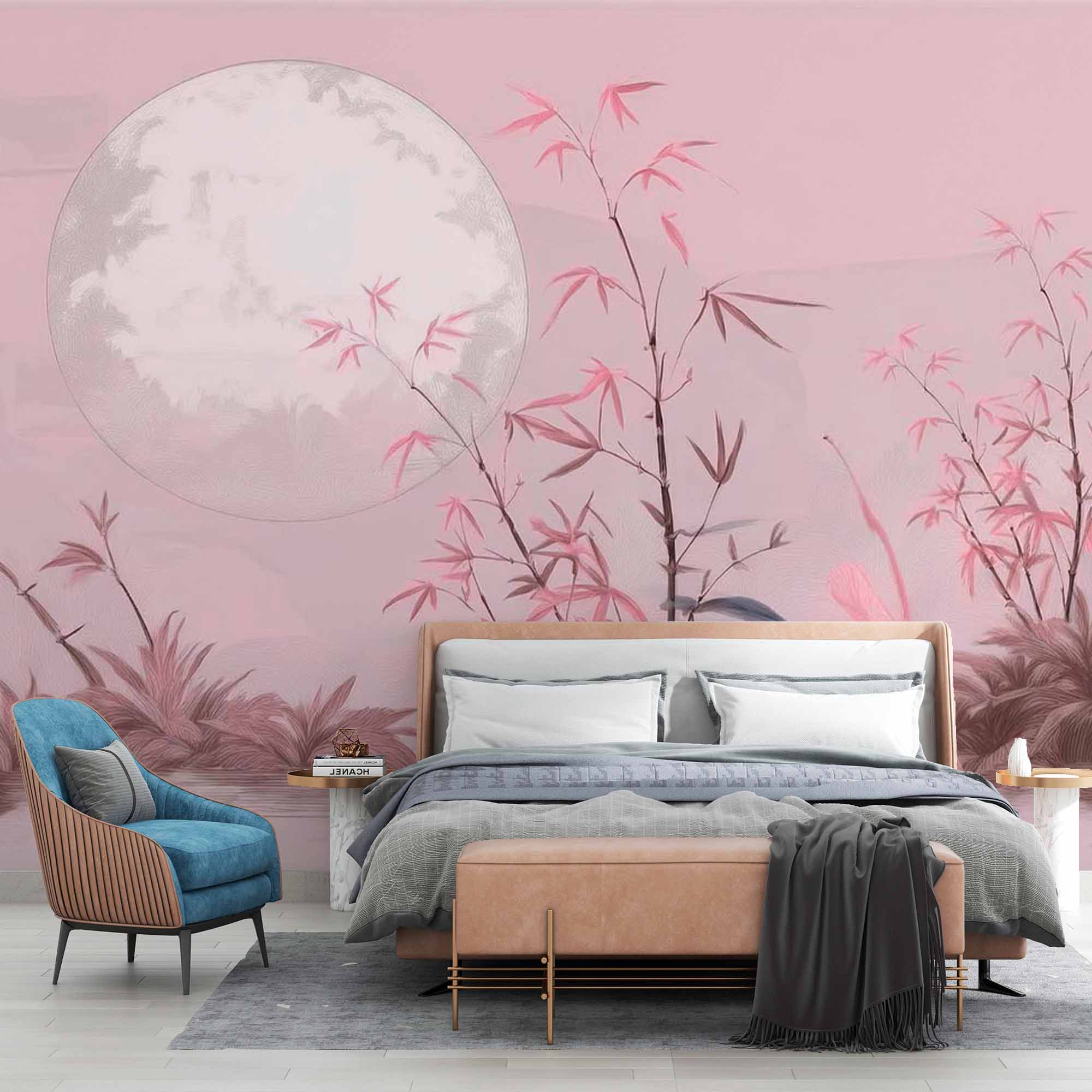 Zen Garden at Night Wallpaper Mural