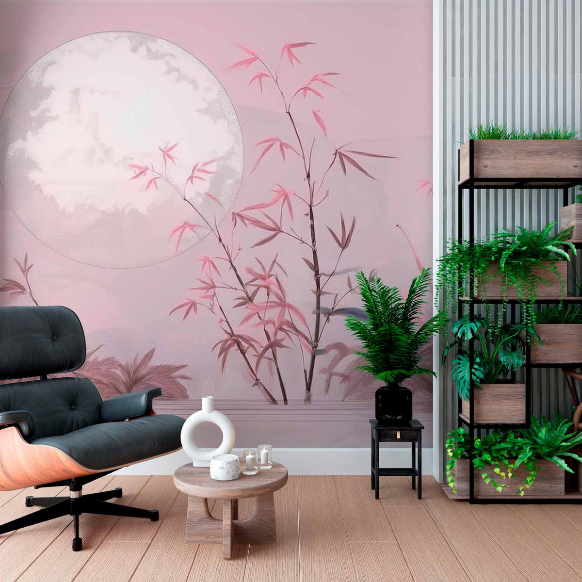 Zen Garden at Night Wallpaper Mural