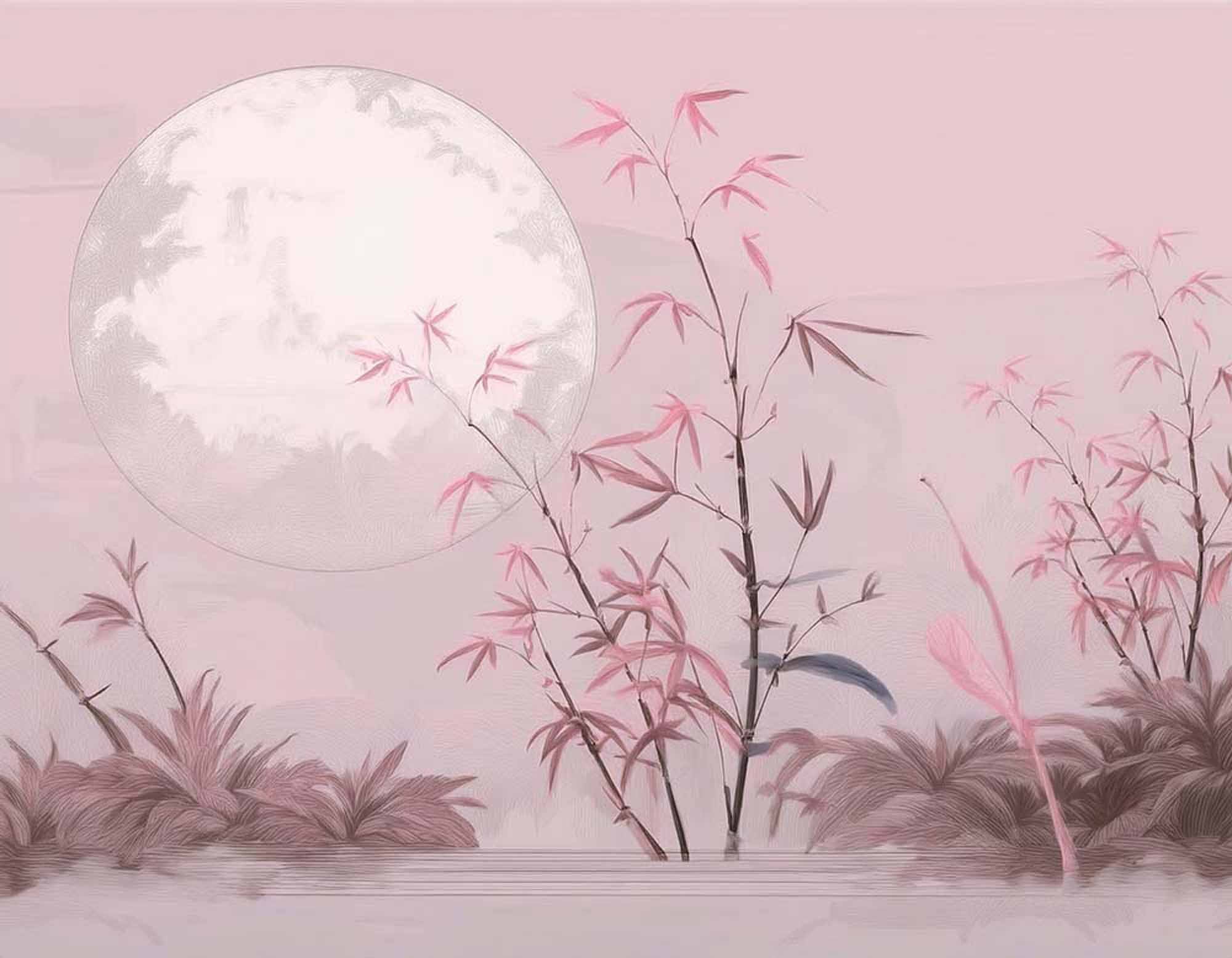 Zen Garden at Night Wallpaper Mural