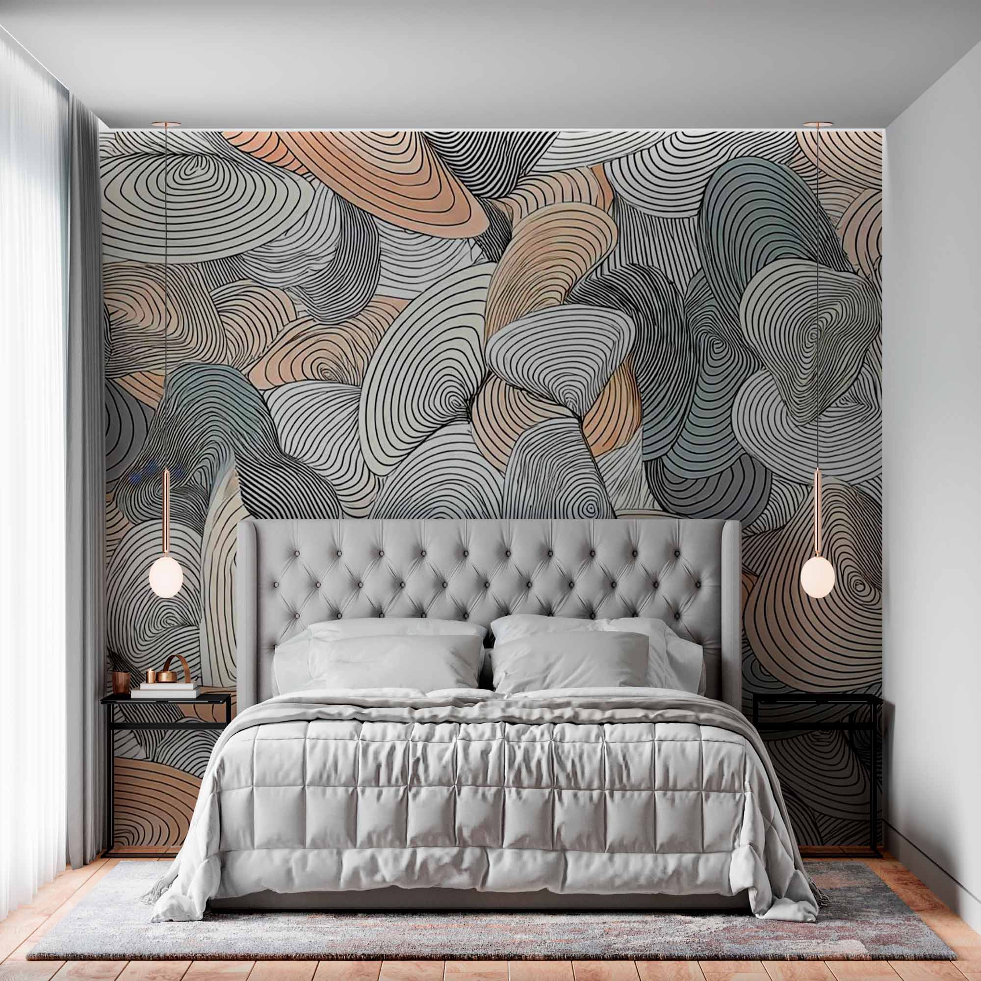 Dynamic Curves Wallpaper Mural