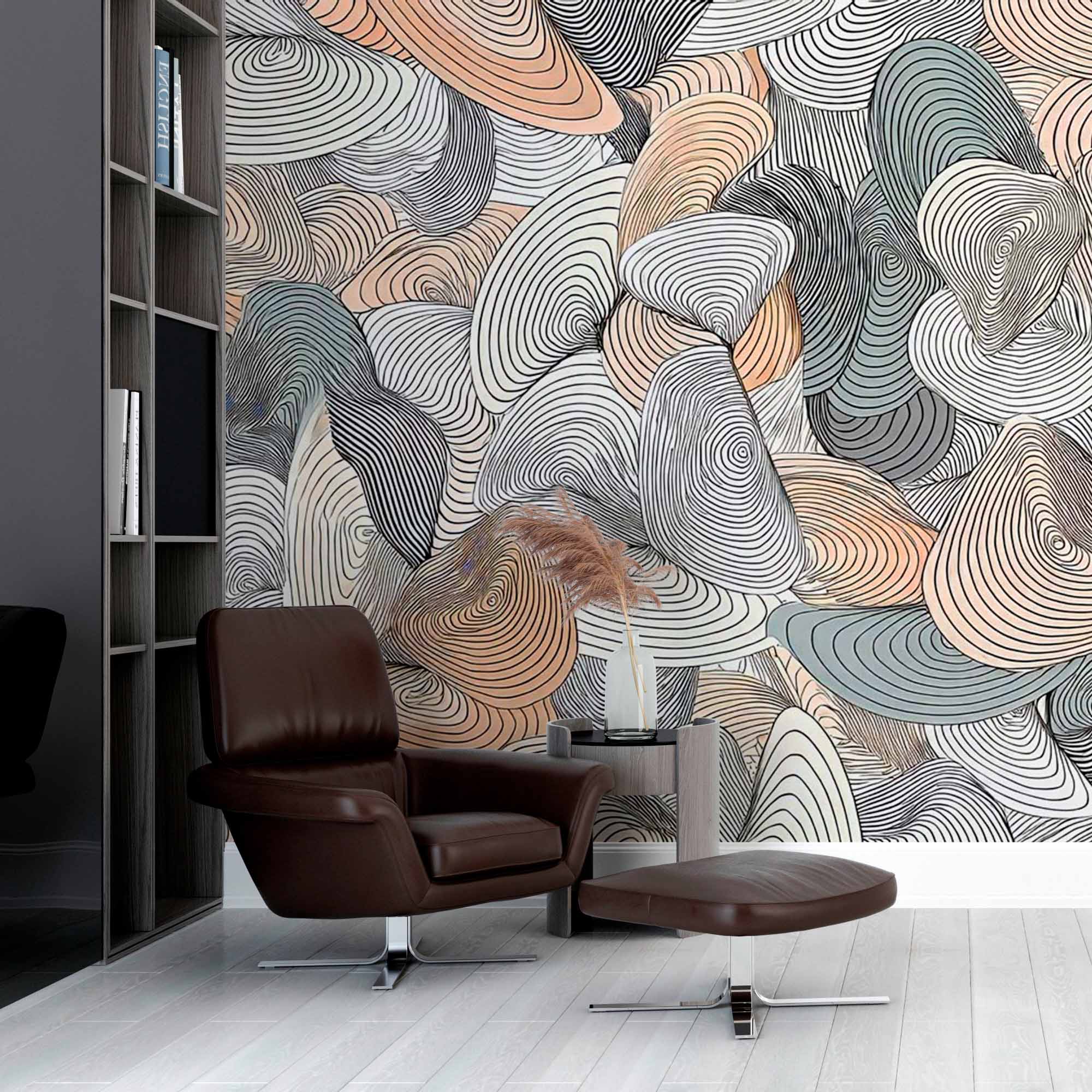 Dynamic Curves Wallpaper Mural